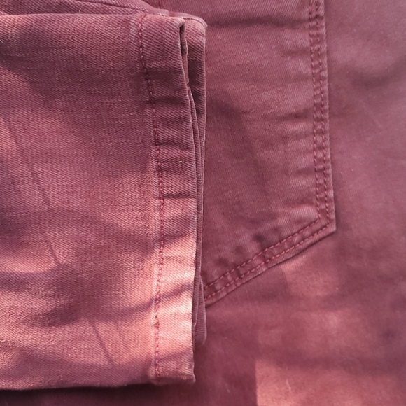 Item #8 Love & Legend Dark Red Stretch Jean NWOT sz 12. - Picture 2 of 5